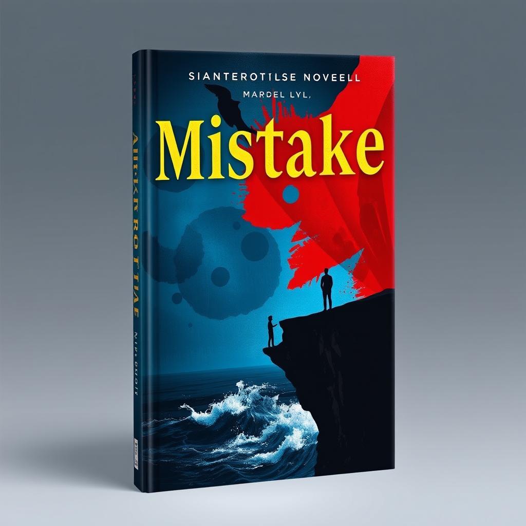 A striking book cover for a novel titled 'Mistake'
