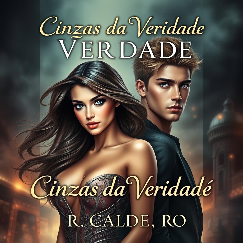 A captivating book cover design for 'Cinzas da Verdade' by R