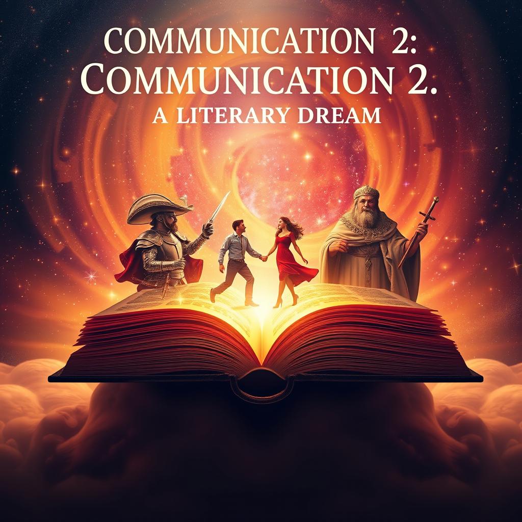 A captivating poster for the series titled 'COMMUNICATION 2: A LITERARY DREAM'