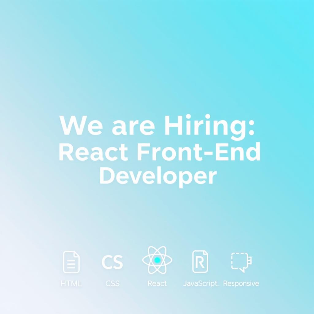 A professional LinkedIn job offer post image featuring a clean and modern design