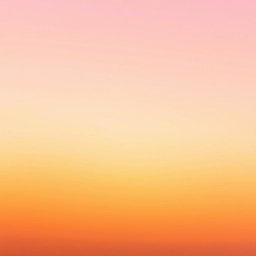 A minimalistic book cover background, featuring a smooth gradient transition of warm golden sunset colors, from deep orange at the bottom to soft pink and light lavender at the top