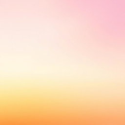 A minimalistic book cover background, featuring a smooth gradient transition of warm golden sunset colors, from deep orange at the bottom to soft pink and light lavender at the top