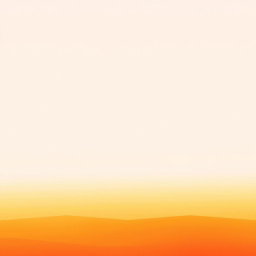 A minimalistic book cover background, featuring a smooth gradient transition of warm golden sunset colors, from deep orange at the bottom to soft pink and light lavender at the top