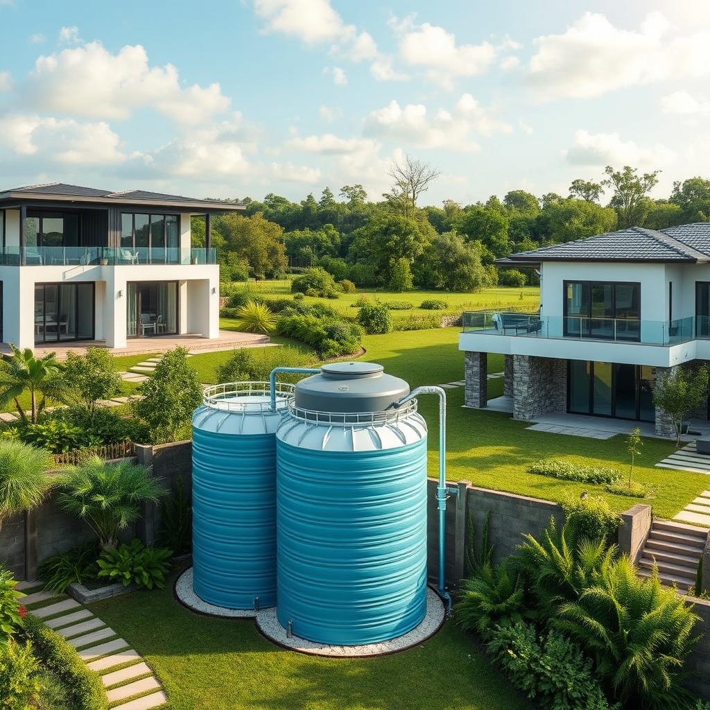 Sustainable Luxury: Modern Architecture with Rainwater Harvesting