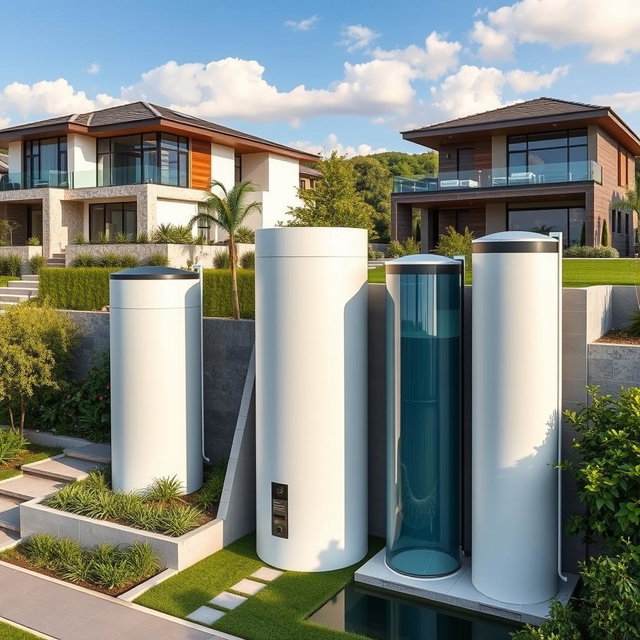 Modern Luxury: Architectural Masterpiece with Rainwater Tanks