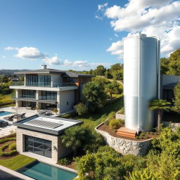 Sustainable Luxury: Modern Architecture with Rainwater Harvesting
