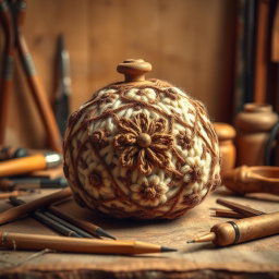 A beautifully crafted handmade item, showcasing intricate details and artistry