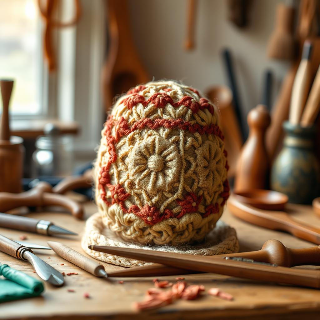 A beautifully crafted handmade item, showcasing intricate details and artistry