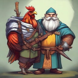 A high-quality digital art image, showcasing an Archer Dwarf from Dungeons and Dragons