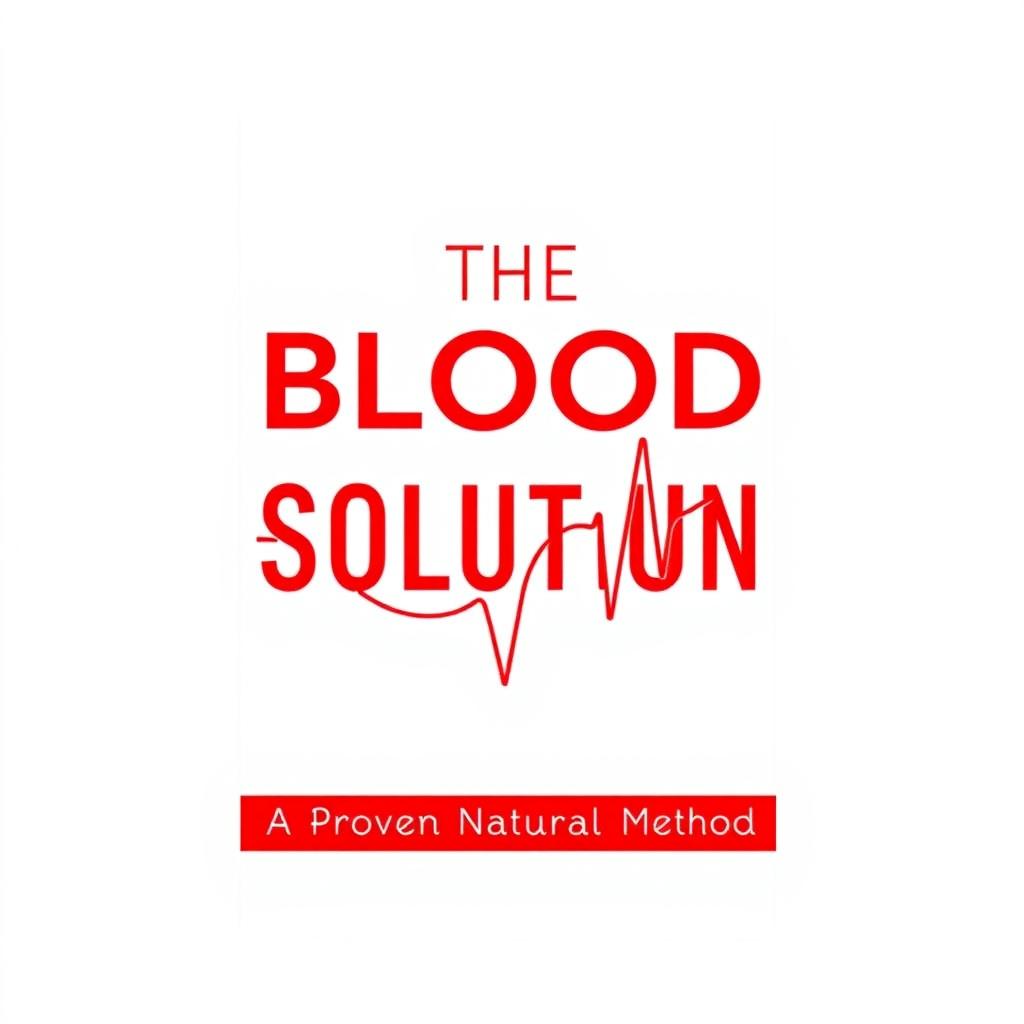 A striking cover design for a nonfiction book titled 'The Blood Pressure Solution