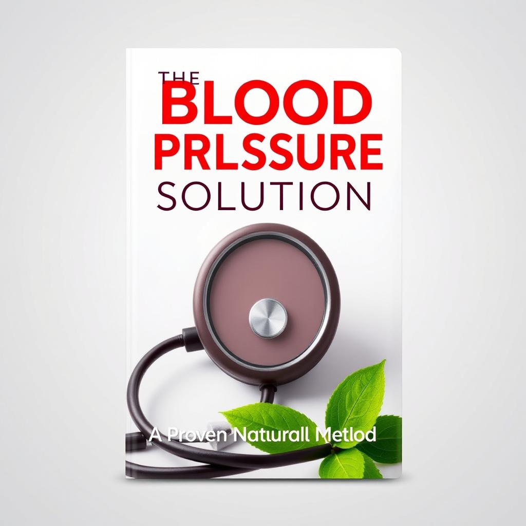 An engaging cover design for a nonfiction book titled 'The Blood Pressure Solution