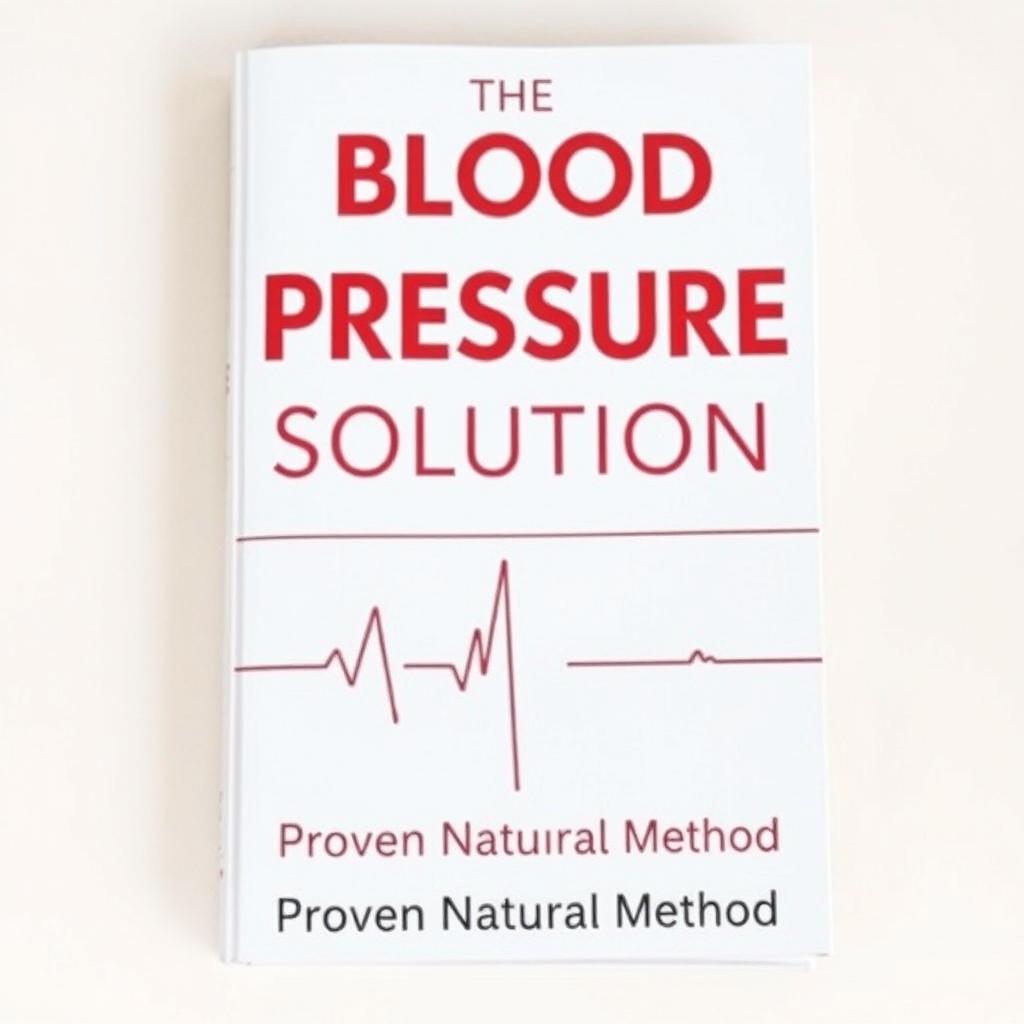 A compelling cover design for a nonfiction book titled 'The Blood Pressure Solution