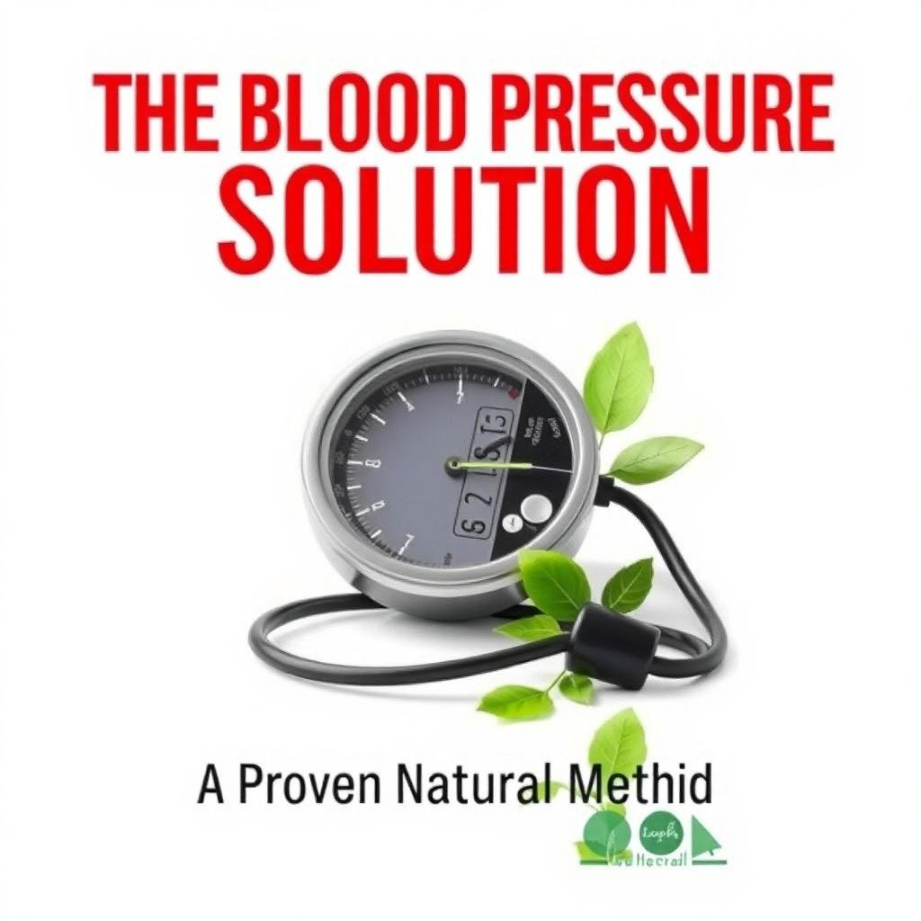 A professional and engaging cover design for a KDP book titled 'The Blood Pressure Solution