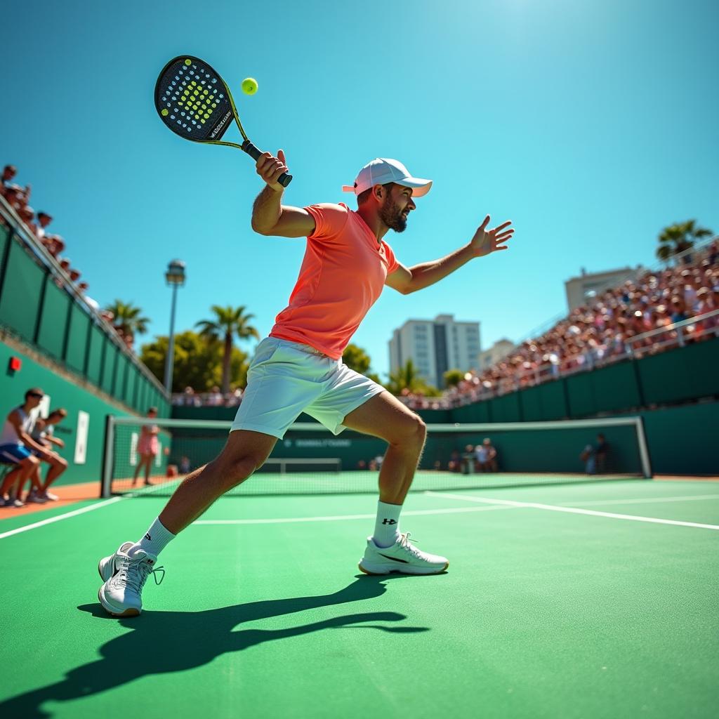 Unleash Your Game: Padel Player in Action