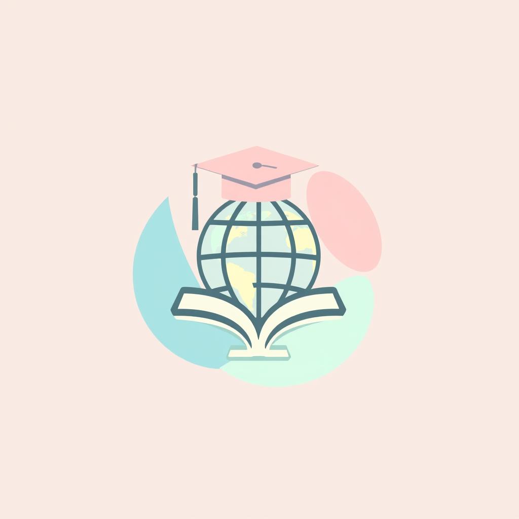 A logo design for a university orientation program featuring a modern, abstract design