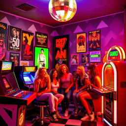 Step Back into the 80s: Retro Arcade Vibes