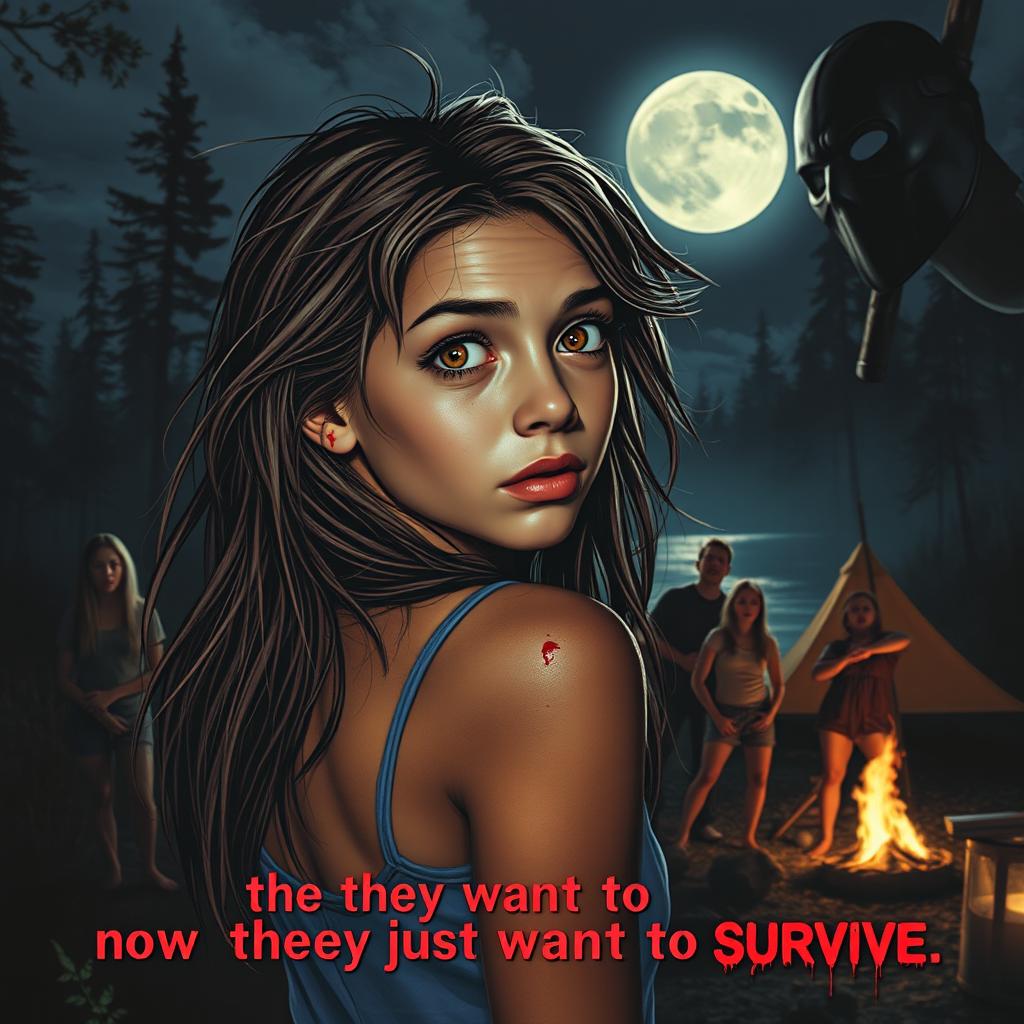 Expressive Girl in Fear: A Captivating Portrait