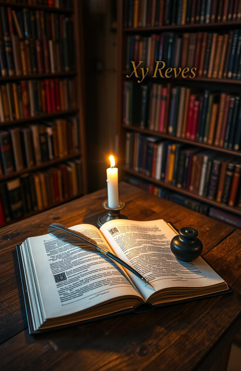 A cozy library setting featuring rows of books on shelves