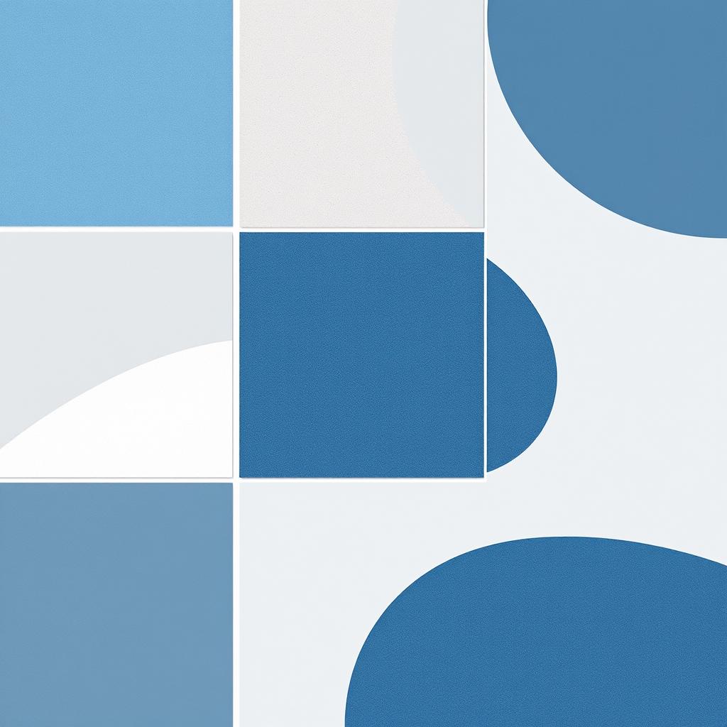 A sleek, modern design concept featuring a fresh style of gray and blue