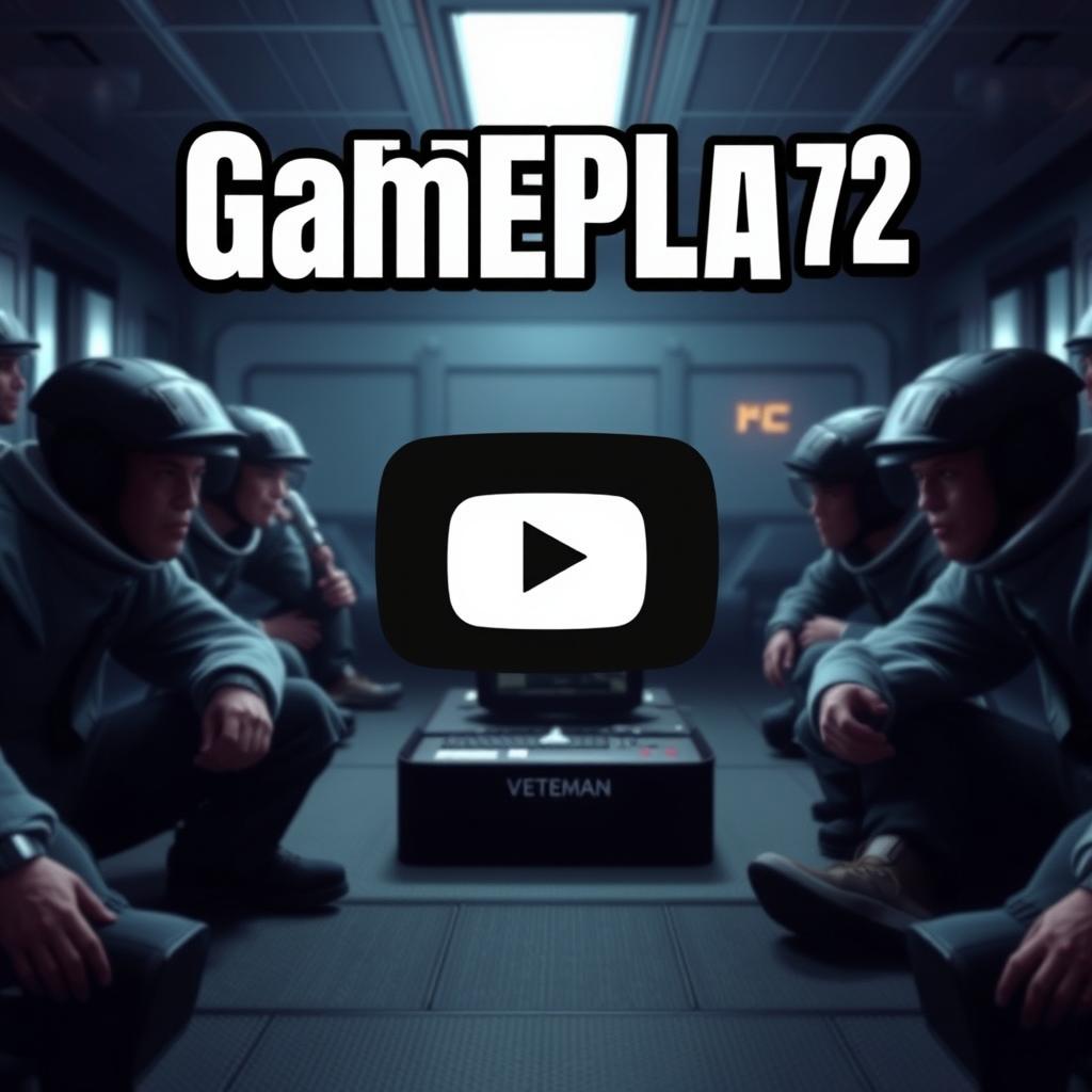 A striking YouTube thumbnail for a gameplay video, featuring the text 'Gameplay 72' in bold, dynamic typography that catches the eye