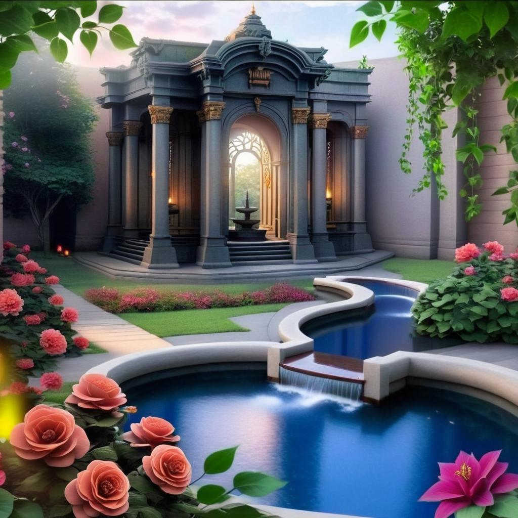 Enchanting Garden Oasis: A Palace Retreat