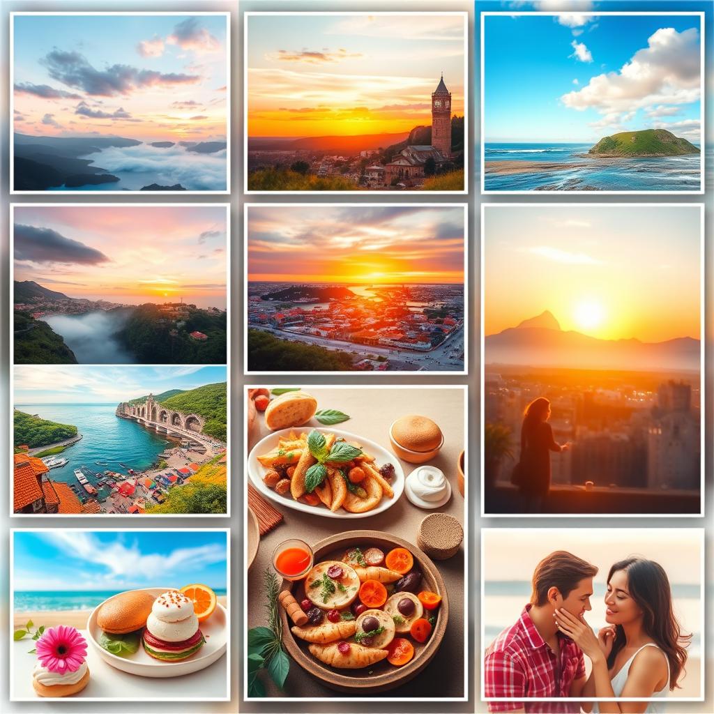 A video montage featuring a collection of beautiful, vibrant photos