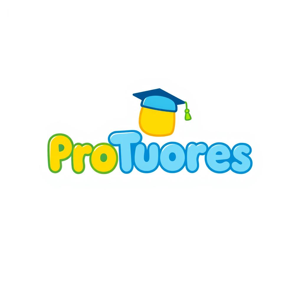 A logo design for "ProTutores" that appeals both to children and adults