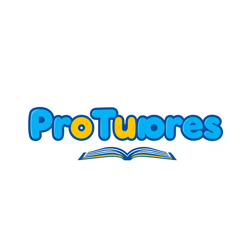 A logo design for "ProTutores" featuring the name in a playful yet professional font