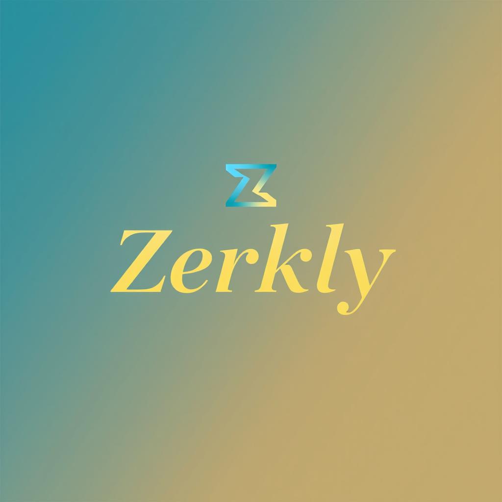 A modern and stylish logo design featuring the name 'Zerkly' in bold, elegant typography
