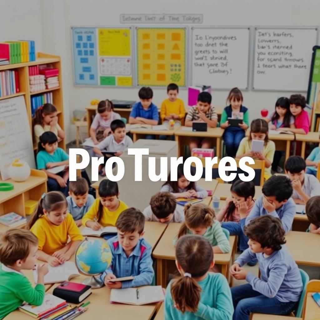 An educational cover photo featuring the name "ProTutores" in a bold, eye-catching font