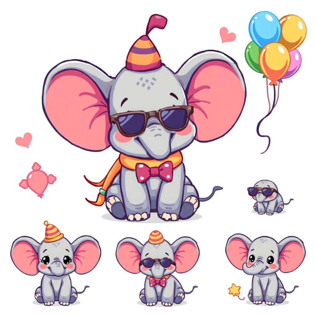 Pixel Perfect: Adorable Baby Elephant Spritesheet