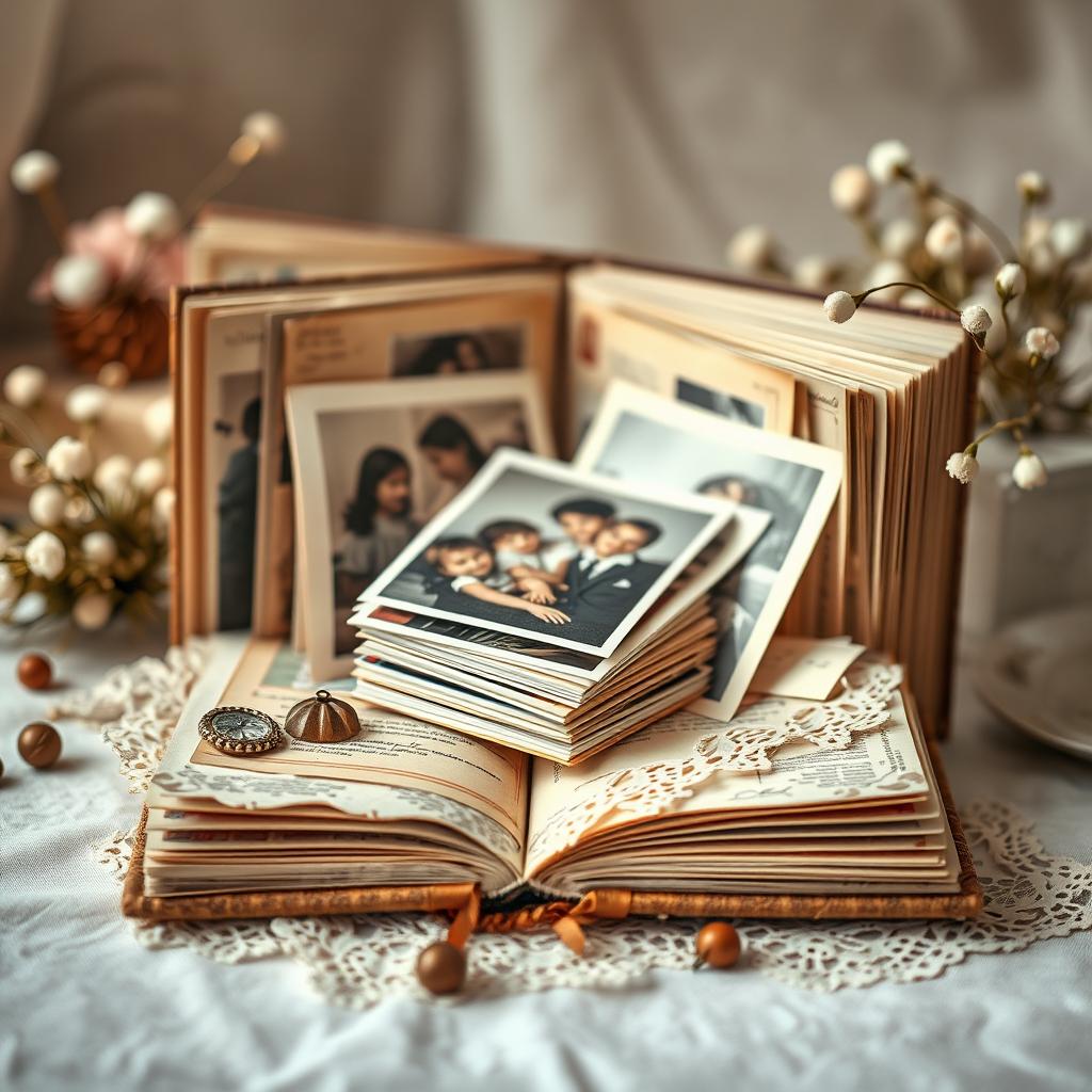 A creative and sophisticated cover design inspired by the theme 'the treasure of Elena's Memories'