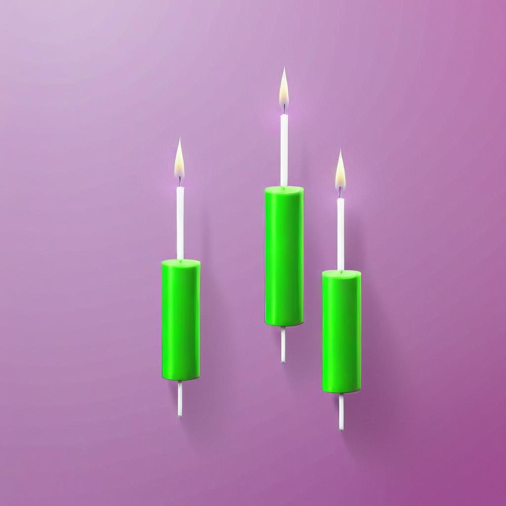 Illuminate Your Celebration: Vibrant Green Birthday Candle