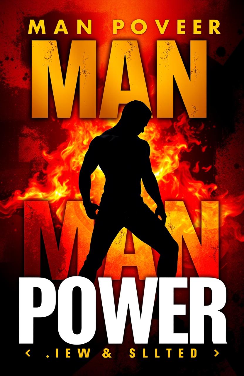 A visually striking book cover design for a title called 'Man Power', symbolizing libido and masculinity