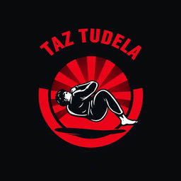 A round logo design for a Brazilian Jiu-Jitsu team featuring a prominent depiction of a 'mataleón' (lion killer choke) move, symbolizing skill and technique in the sport