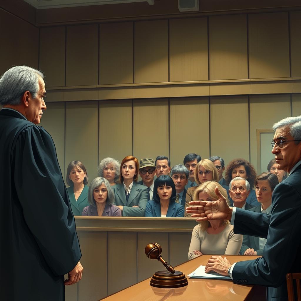 Tension Unleashed: A Dramatic Courtroom Moment