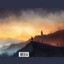 Back cover design for a book in A5 format, intended to be illustrative