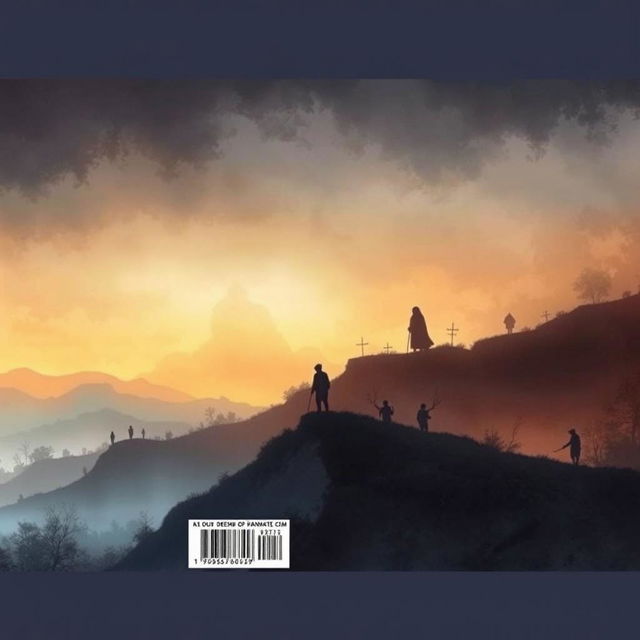 Back cover design for a book in A5 format, intended to be illustrative