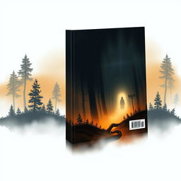 Back cover design for a book in A5 format, completely free of any text