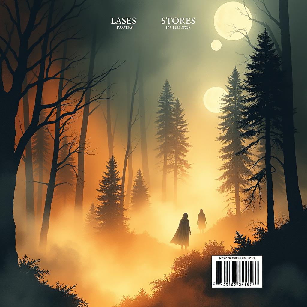 Back cover design for a book in A5 format, completely free of any text