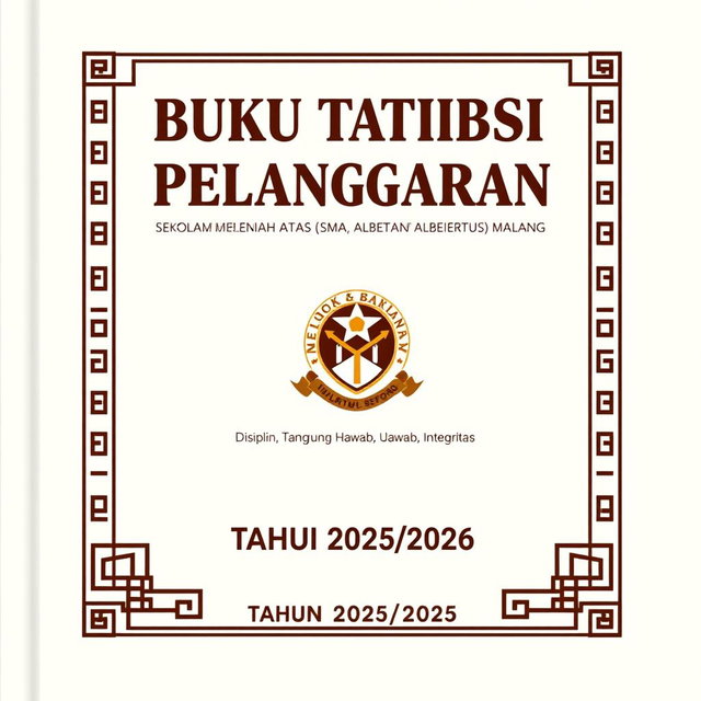 Professional Disciplinary Rulebook Cover Design
