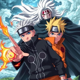 Boruto Uzumaki, Naruto's son, is depicted in an action-packed scene, confidently holding the glowing Rasengan in his right hand