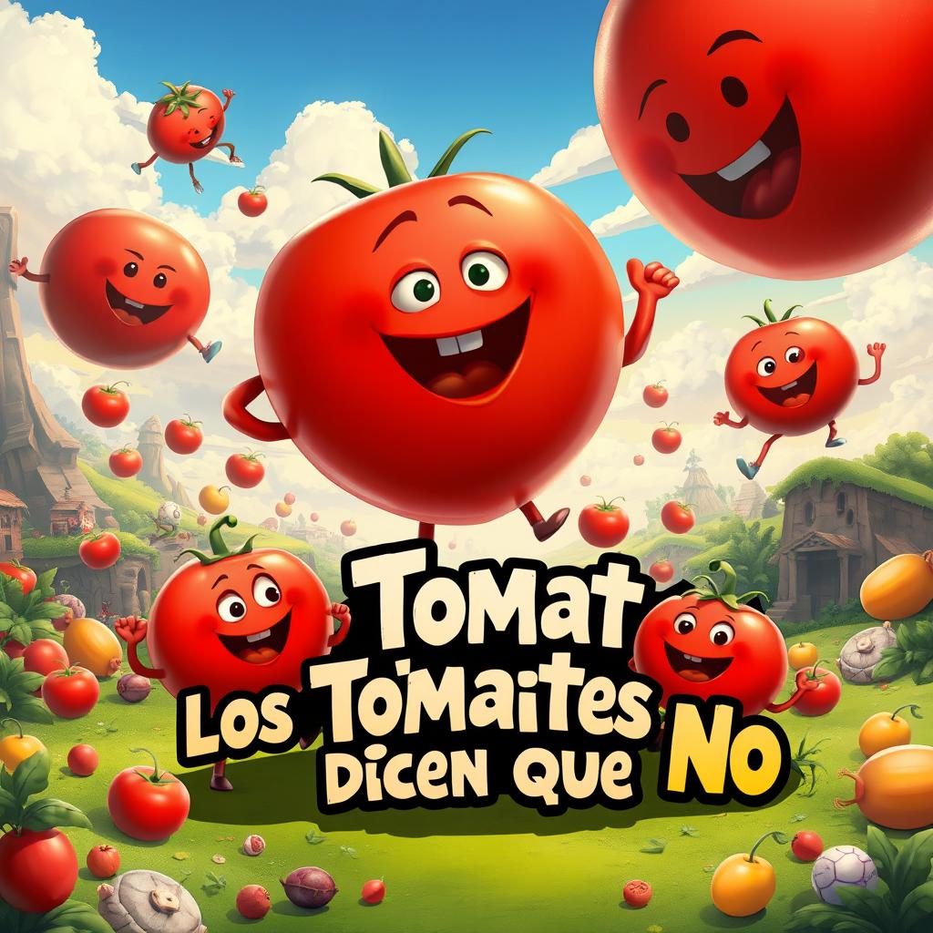 An epic Pixar-style movie poster featuring a lively and colorful illustration