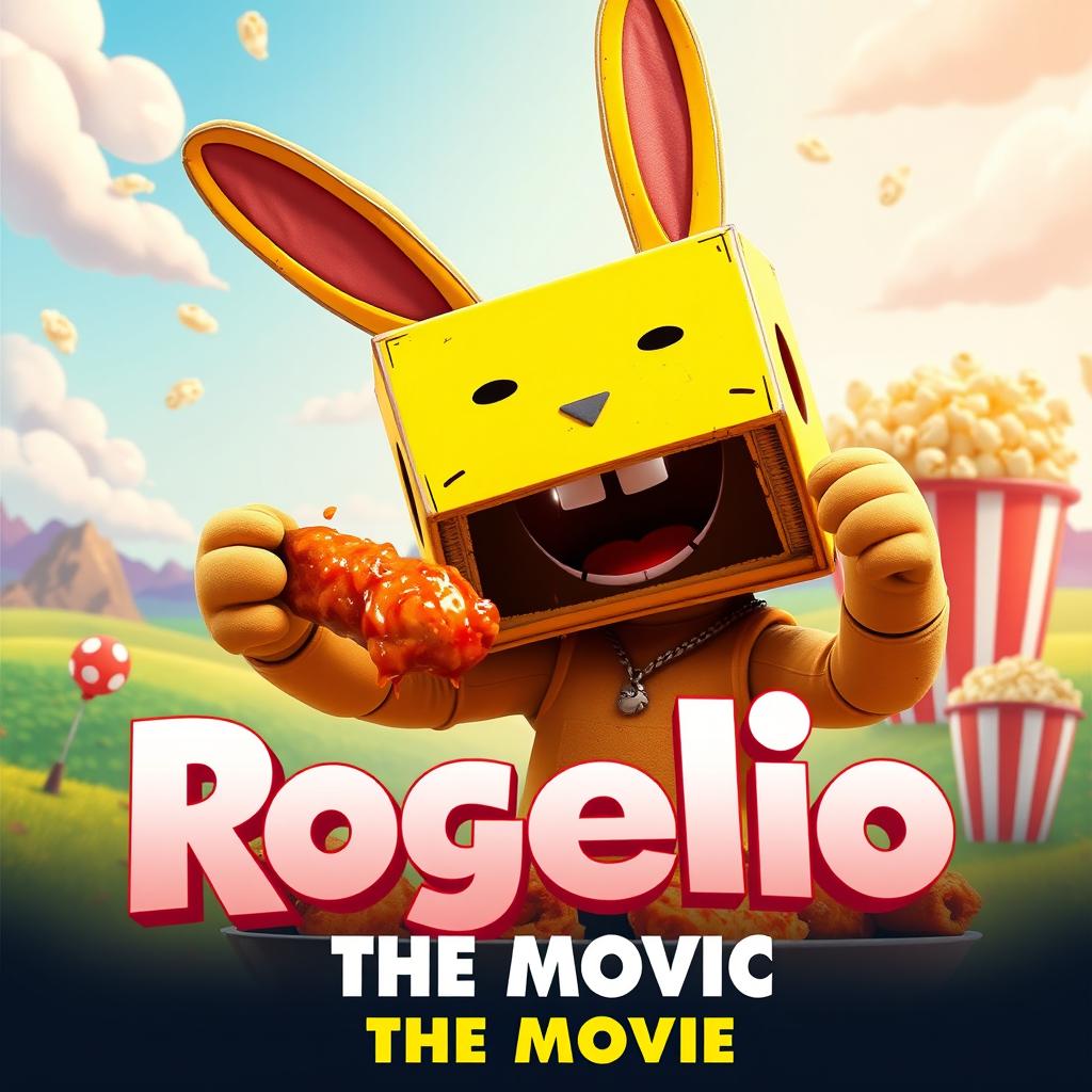 An epic Pixar-style movie poster for 'Rogelio: The Movie'