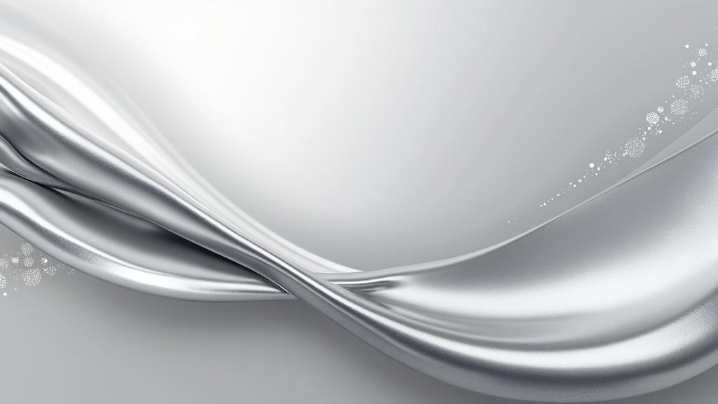 A sleek, modern background for a website, featuring a smooth, polished silver texture that reflects light beautifully