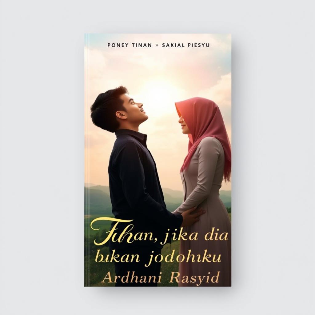 A book cover design for the title 'Tuhan, jika dia bukan jodohku'