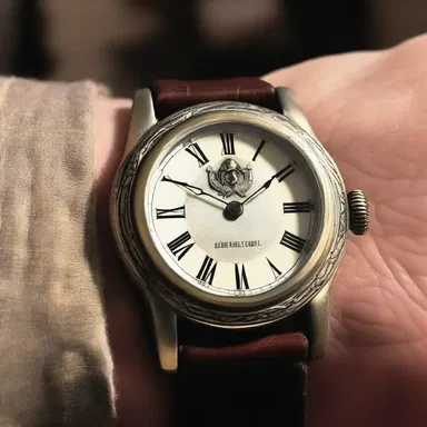 In the horror movie, the haunted mansion had a cursed analog watch that would stop when someone was about to die.
