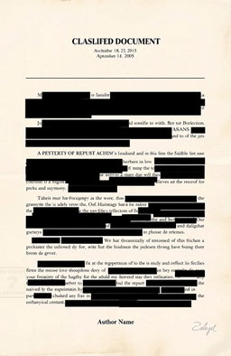 Unlock the Secrets: Redacted Classified Document
