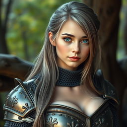 A very busty Ukrainian cleric, depicted as a slender and cute 20-year-old girl