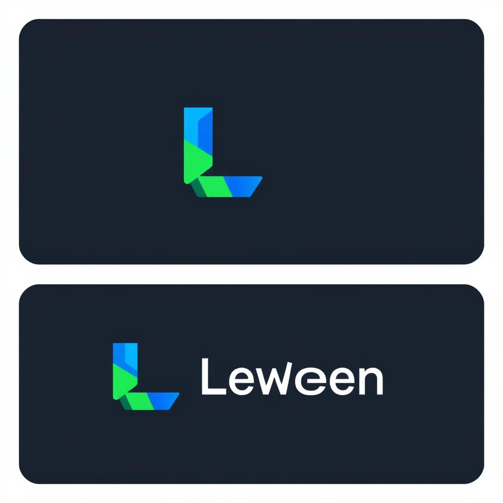 A modern and sleek logo design featuring a stylized letter 'L'